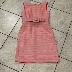 Banana Republic Elegant Red Tweed Sleeveless Dress Size 0